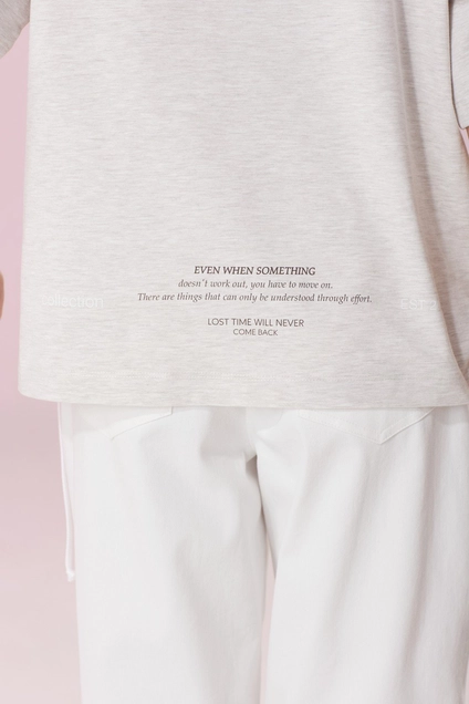 Футболка 2148 молочный меланж MG Wear