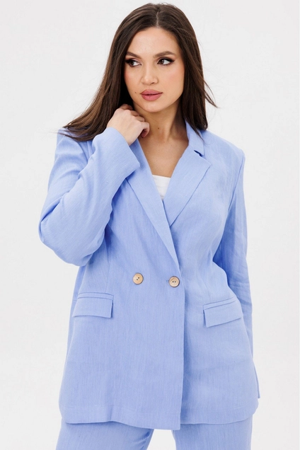Костюм брючный 3126 голубой Ma cherie