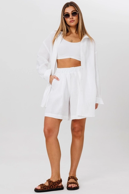 Костюм с шортами 3152 белый Ma cherie