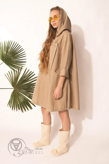 Плащ 107 песочный ID fashion
