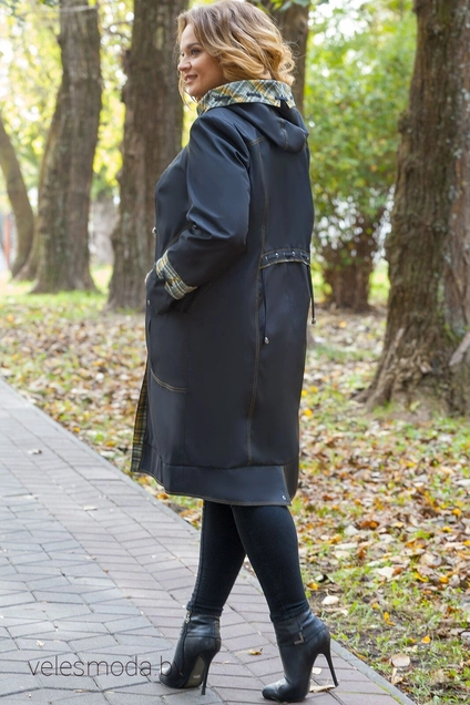 Плащ 823 чёрный Milana