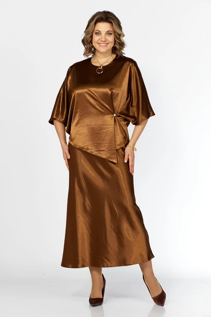 Костюм с платьем 5756-3 Mira Fashion