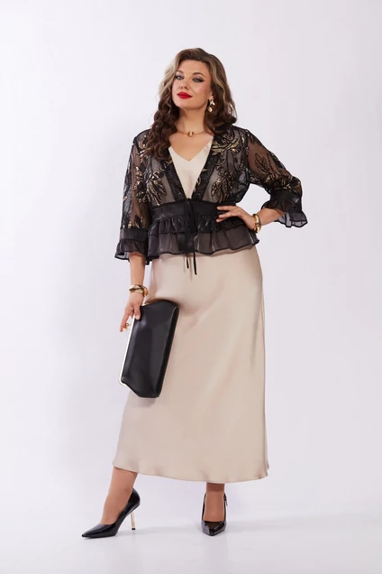 Костюм с платьем 5759 Mira Fashion