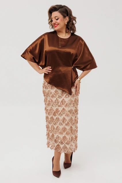 Костюм с юбкой 5762 Mira Fashion