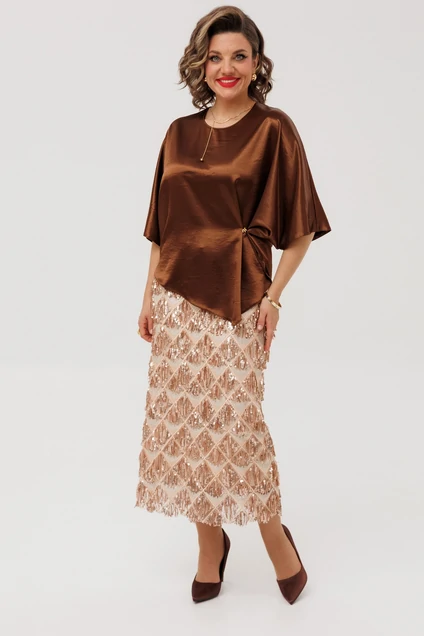 Костюм с юбкой 5762 Mira Fashion