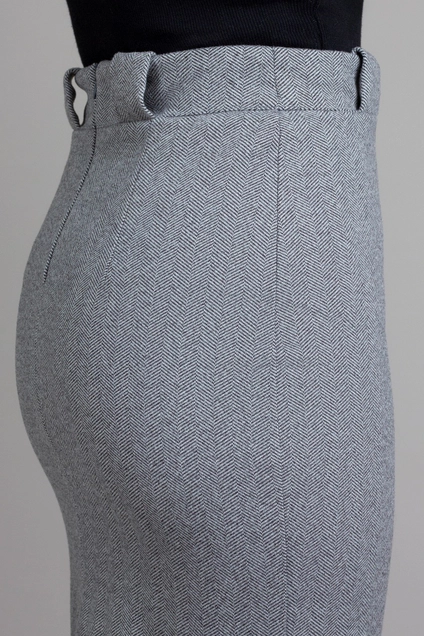 Юбка 1053 серая ёлочка Mirolia