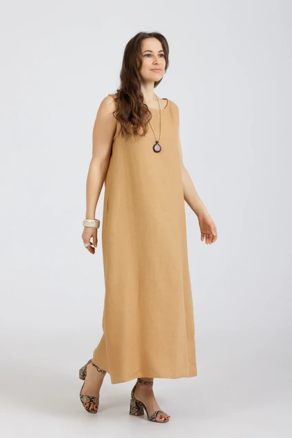 Платье 1281 горчичный Mirolia