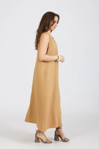 Платье 1281 горчичный Mirolia