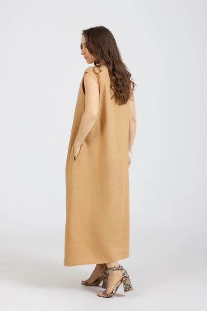 Платье 1281 горчичный Mirolia