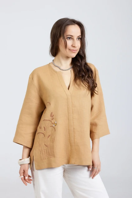 Туника 1293 горчичный Mirolia