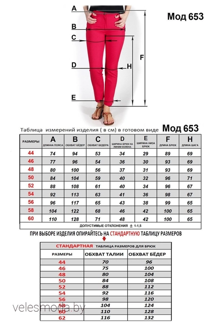 Брюки 653 джинс Mirolia