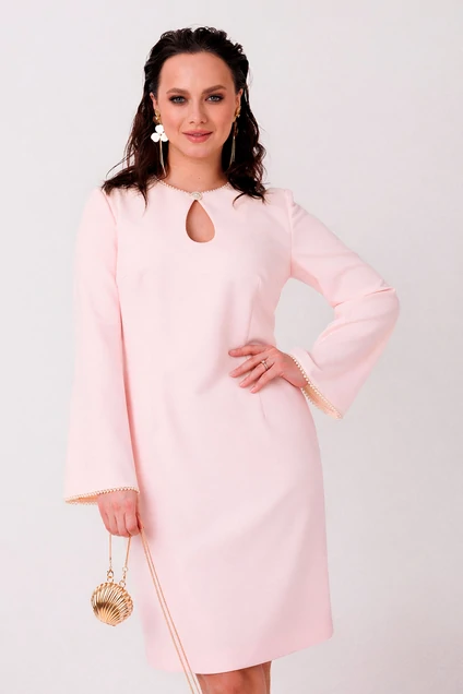 Платье 1304 розовый MisLana