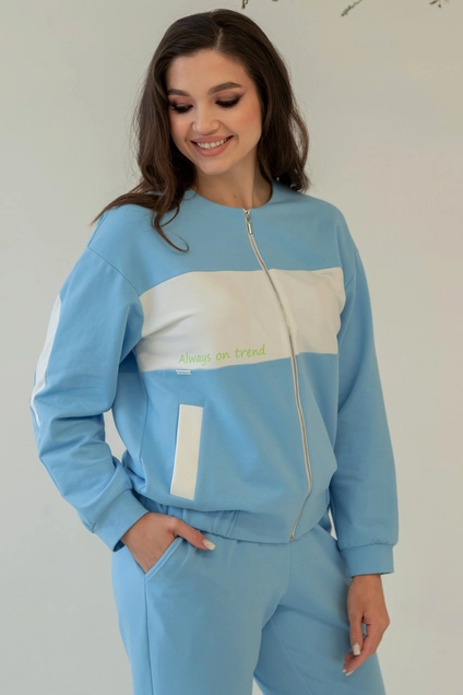 Спортивный костюм 803 голубой MisLana