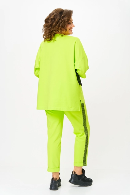 Костюм брючный 1329-1 салатовый Michel Chic