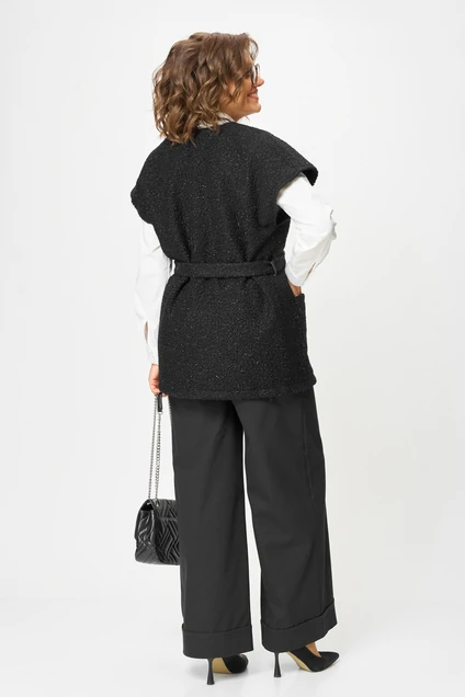 Костюм брючный 1409 черный Michel Chic фото 2
