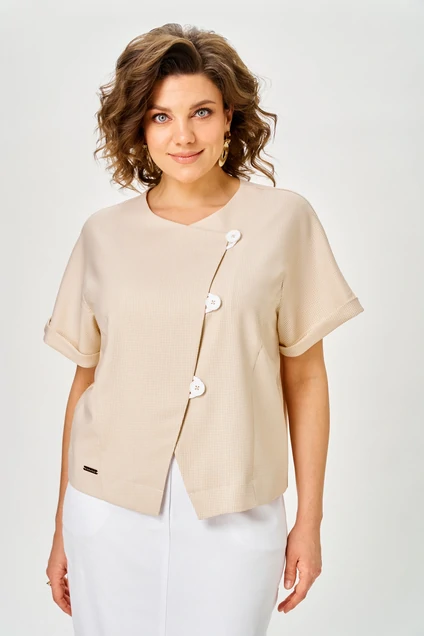 Костюм с юбкой 1422 карамель Michel Chic
