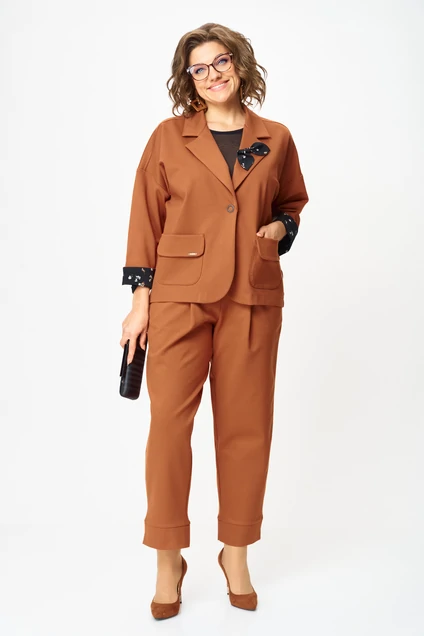 Костюм брючный 1437 виски Michel Chic