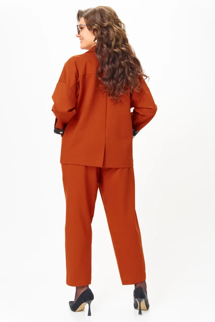Костюм брючный 1437 терракот Michel Chic