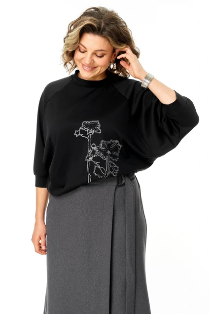 Костюм брючный 1470 графит Michel Chic