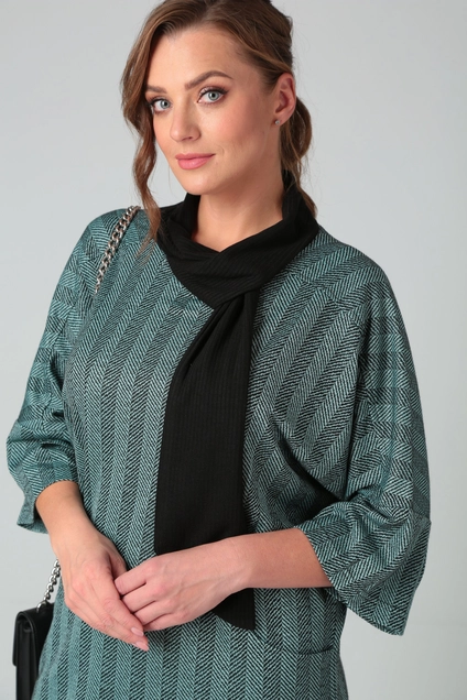 Платье 2106 бирюзовый Michel Chic