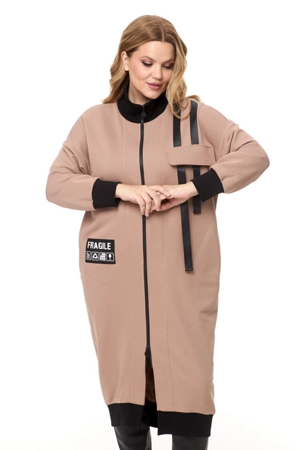 Платье 2146 бежевый Michel Chic