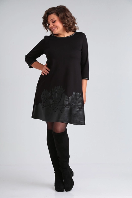 Платье 2140 черный Michel Chic