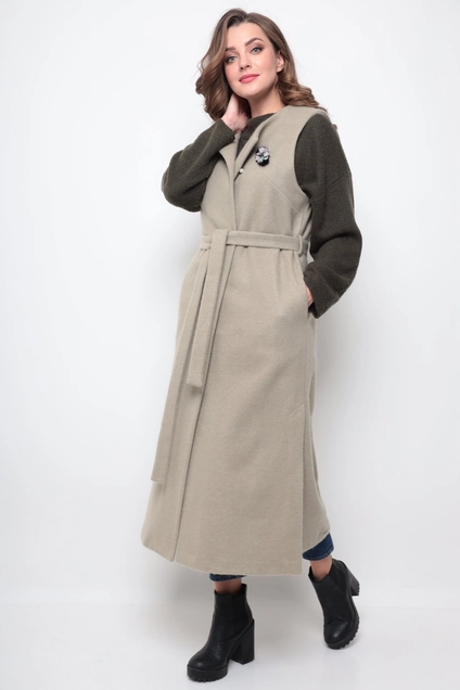Жилет 354 оливковый Michel Chic