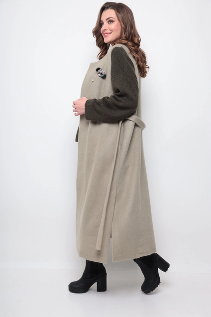 Жилет 354 оливковый Michel Chic