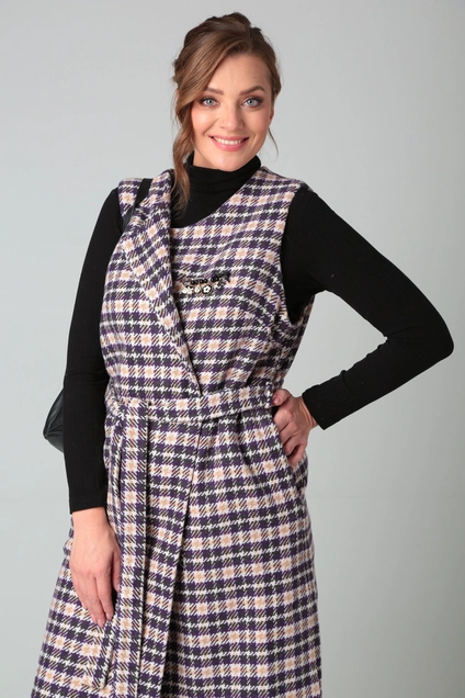Жилет 356 фиолетовый Michel Chic