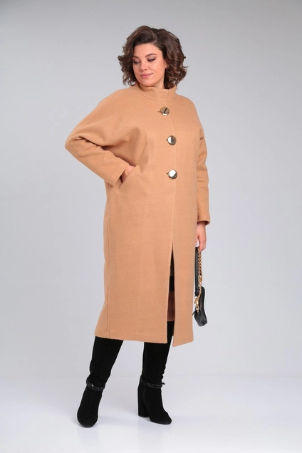 Пальто 359 бежевый Michel Chic