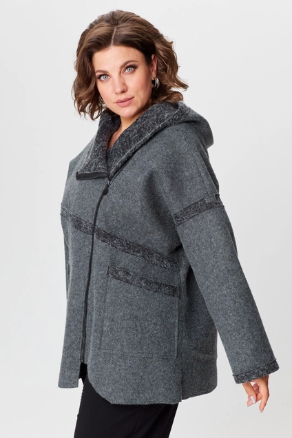 *Полупальто 360 графит Michel Chic