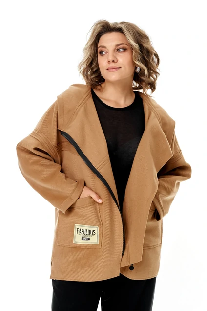 *Пальто 360-2 бисквитный Michel Chic