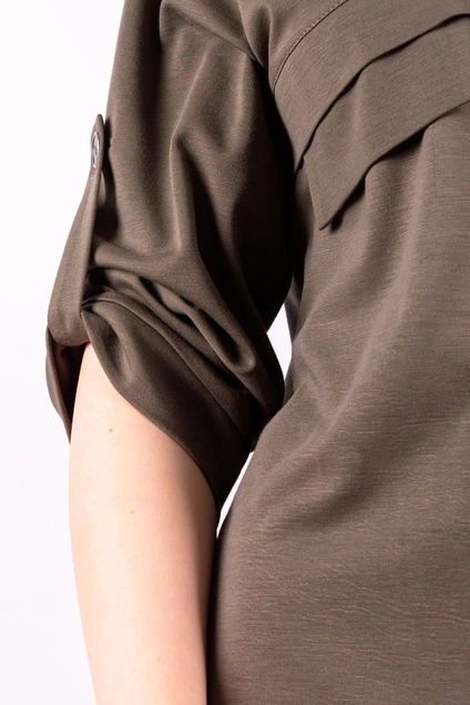 Платье 1092 коричневый Mita Fashion