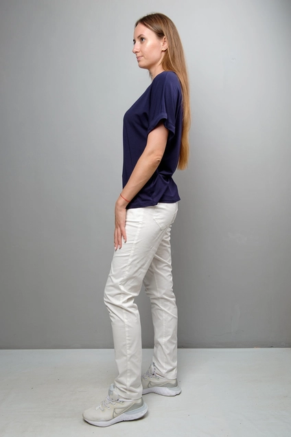 Блузка 1097 синий Mita Fashion