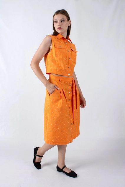 Юбка 1106 оранжевый Mita Fashion