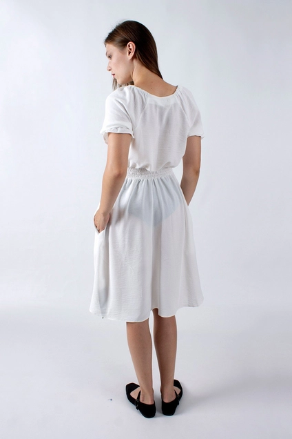 Платье 1145а белый Mita Fashion
