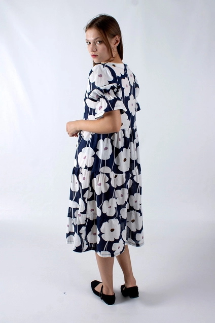 Платье 1149 цветы Mita Fashion
