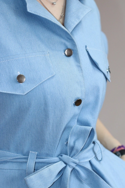 Платье 1150 светлый джинс Mita Fashion