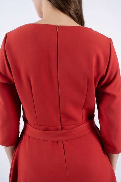 Платье 1161 кирпичный Mita Fashion
