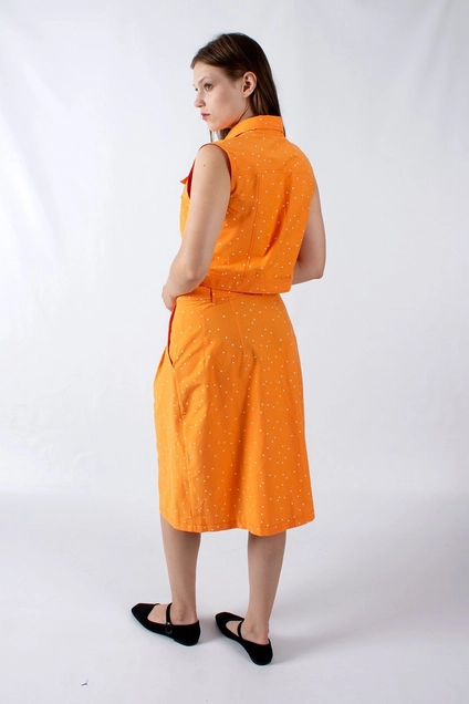 Жилет 1179 оранжевый Mita Fashion