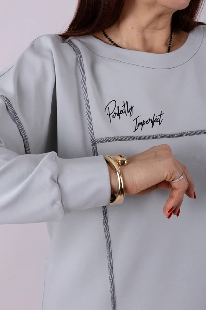 Джемпер 1268 серый Mita Fashion