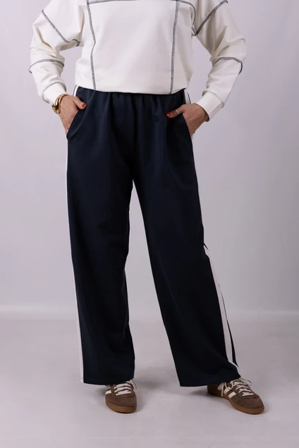 Брюки 1269 черный + белый Mita Fashion