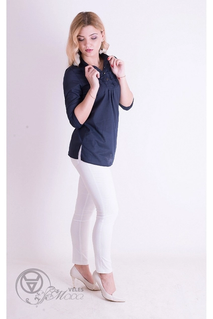 Туника 866 синий Mita Fashion