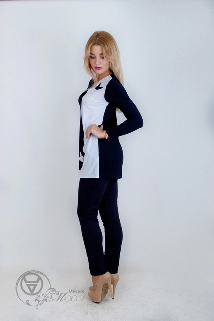 Туника 889 синий Mita Fashion