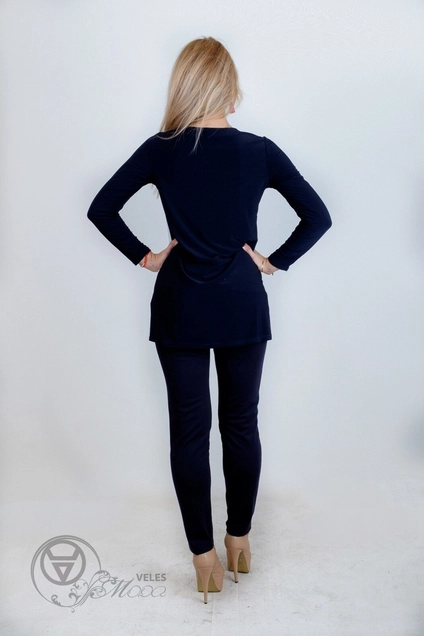 Туника 889 синий Mita Fashion