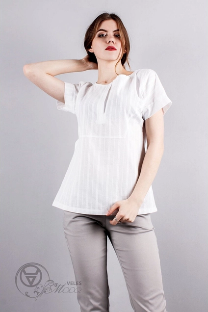 Туника 922 белый Mita Fashion