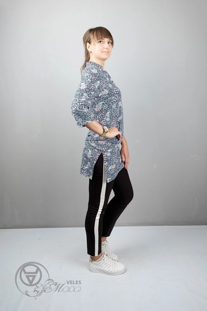 Туника 950 серо-голубой Mita Fashion