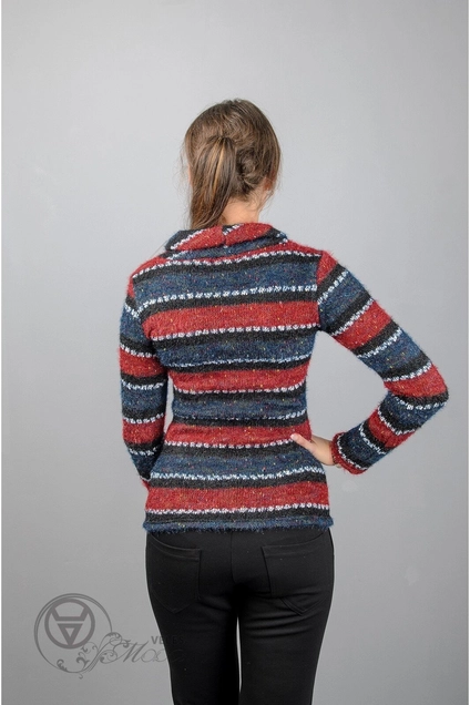 Джемпер 965 красный Mita Fashion