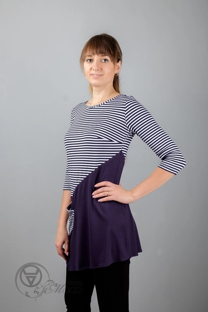 Туника 975 синий Mita Fashion