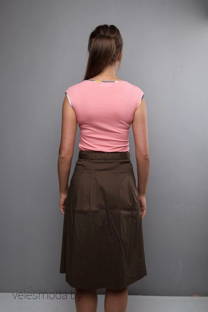 Майка 992 розовый+клетка Mita Fashion